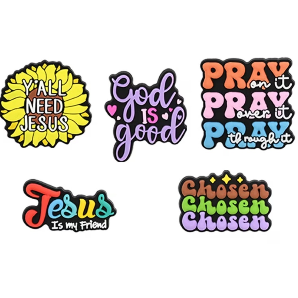 Shoe Charms Inspirational Christian Croc Charms 16 pc. Set, NEW - Picture 4 of 9